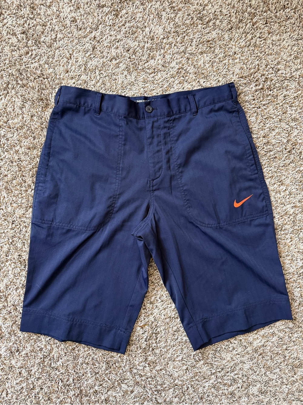 NikeGolf Men's Performance Shorts with Orange Swoosh - Picture 2 of 10